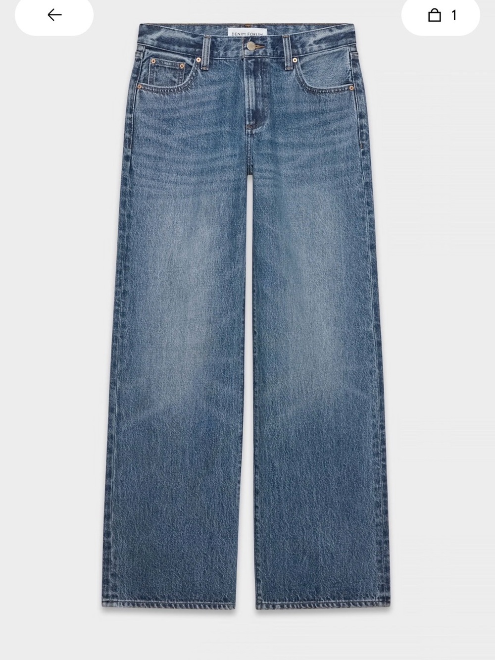Denim Forum Farrah Lo-rise Wide Jean